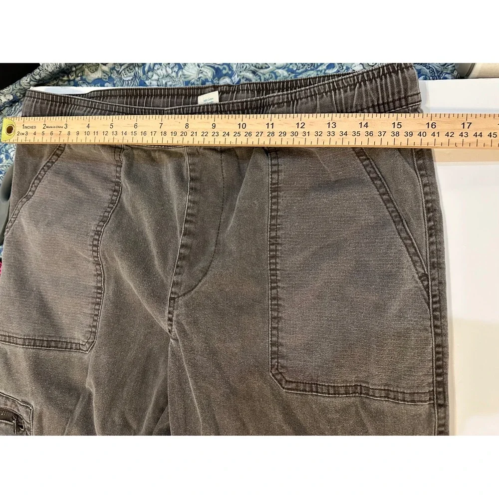 Thereabouts boys xl 18/20 Washed Grey Elastic Waist Utility Cargo Pants